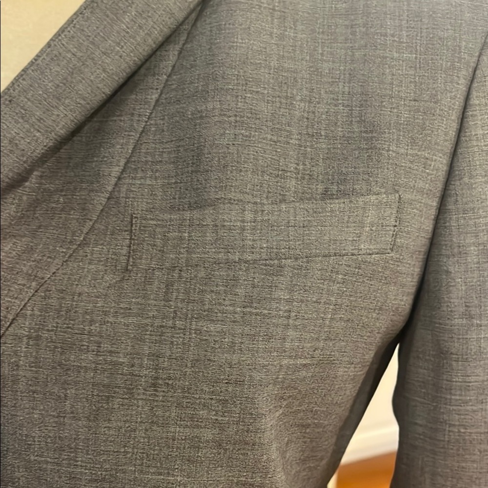 Talbots Light Gray Two-Button Blazer - Picture 8 of 13